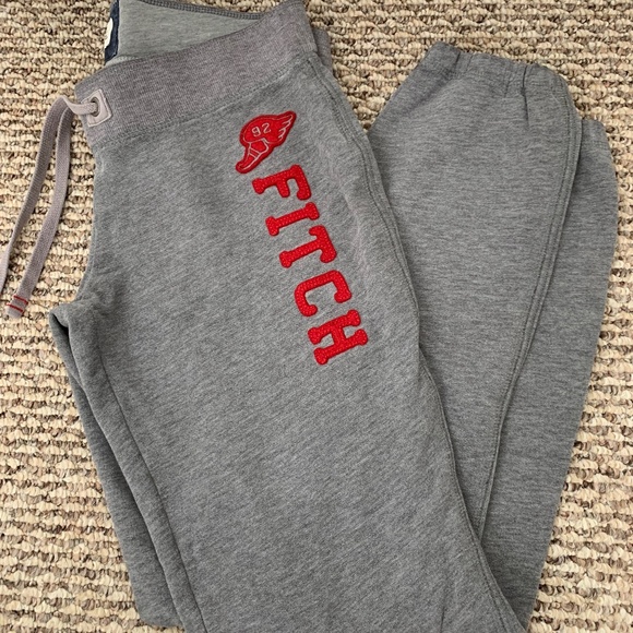 Abercrombie and Fitch Light Grey Sweatpants - Picture 1 of 5